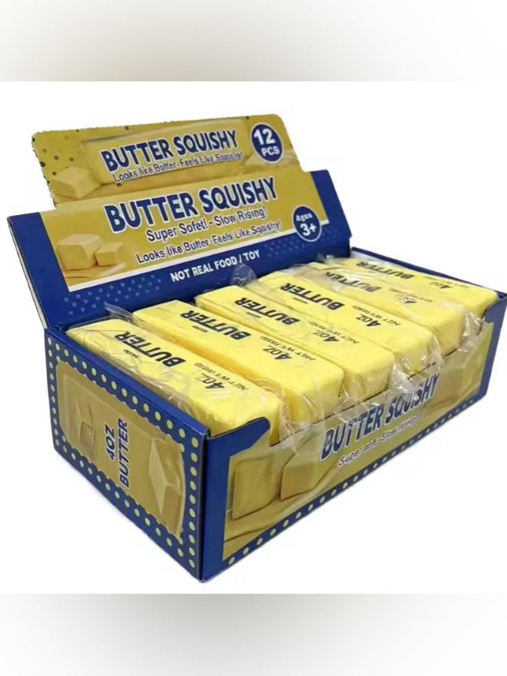4oz Butter Yellow Squishy 1pc